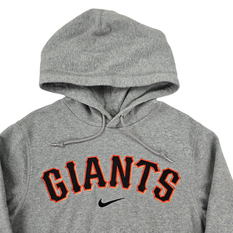 Nike Spellout Centre Swoosh Giants Hoodie Grey Men's Small