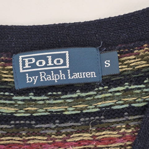 Polo Ralph Lauren Vintage Fair Isle Knitted Cardigan Men's Small