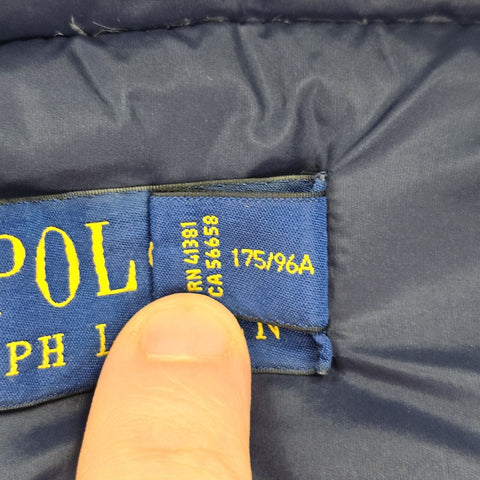 Polo Ralph Lauren Down Puffer Jacket Blue Men's Medium
