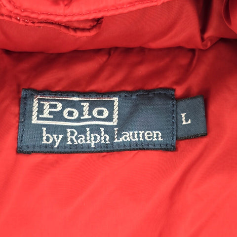 Polo Ralph Lauren Vintage Down Puffer Gilet Jacket Red Men's Large