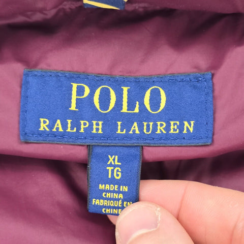 Polo Ralph Lauren Down Puffer Gilet Jacket Purple Men's XL