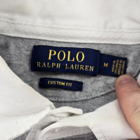 Polo Ralph Lauren Rugby Shirt Grey Men's Medium