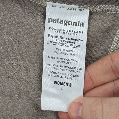 Patagonia Retro-X Deep Pile Fleece Gilet Jacket Brown Women's Large