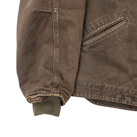 Carhartt Active Vintage Workwear Sherpa Lined Jacket Brown Men's XL