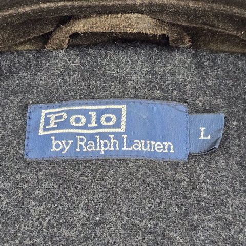Polo Ralph Lauren Vintage Leather Suede Jacket Brown Mens Large