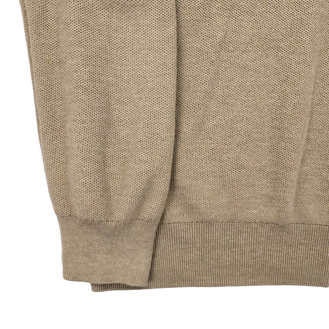 Polo Ralph Lauren 1/4 Zip Pima Cotton Sweatshirt Brown Men's Large