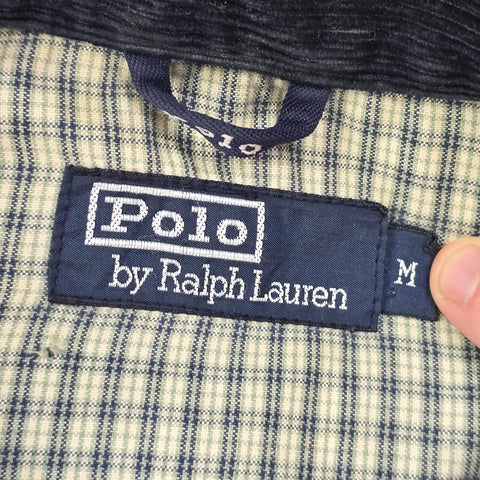 Polo Ralph Lauren Vintage Corduroy Harrington Jacket Black Men's Medium