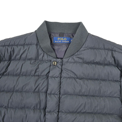 Polo Ralph Lauren Down Puffer Bomber Jacket Grey Men's Medium