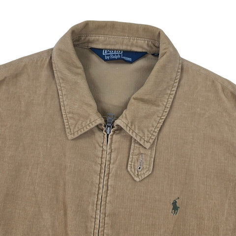 Polo Ralph Lauren Vintage Corduroy Harrington Jacket Brown Men's Medium