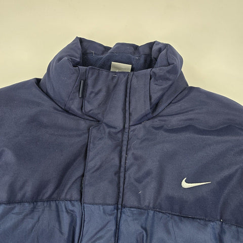 Nike Vintage Down Puffer Jacket Blue Men's Large