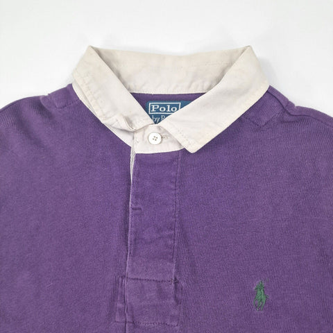 Polo Ralph Lauren Vintage Rugby Polo Shirt Purple Men's Medium