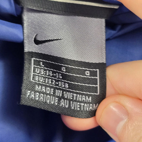 Nike Vintage Down Puffer Jacket Blue Women's Large