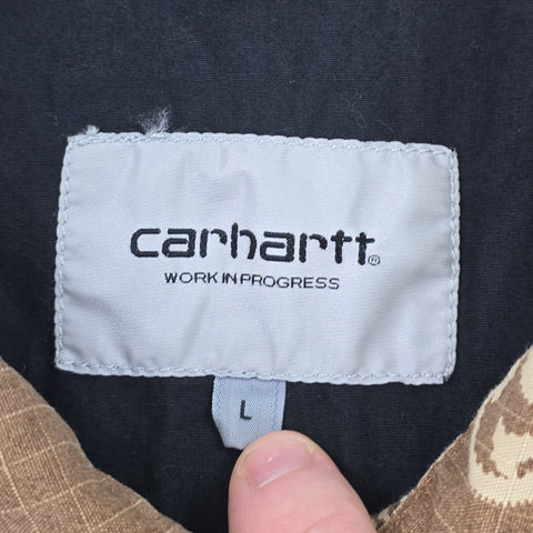 Carhartt WIP Detroit Bandana Pattern Jacket Brown Men's Large