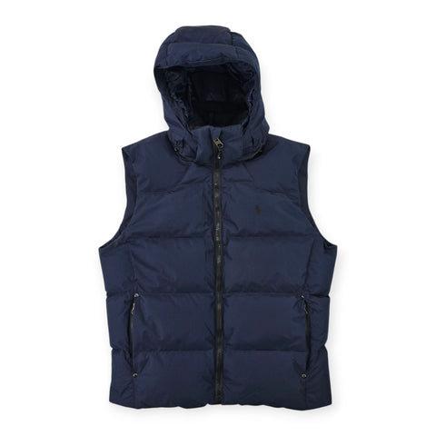 Polo Ralph Lauren Tyrol Ripstop Down Puffer Gilet Jacket Blue Men's Medium