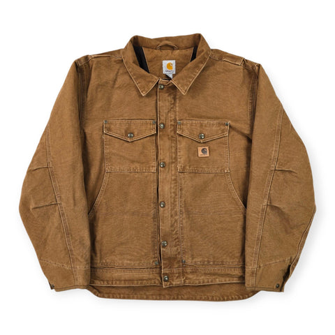 Carhartt Berwick Y2K Workwear Fleece Lined Jacket Brown Men's XL
