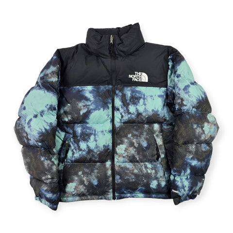 The North Face 700 Nuptse Down Puffer Jacket Wasabi Ice Dye Men's Medium