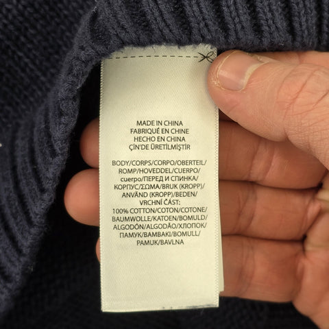 Polo Ralph Lauren USA Flag Knitted Jumper Blue Men's XXL