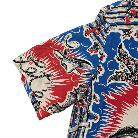 Paul Smith Cowboy Rodeo Graphic Short Sleeve Shirt Men's Small