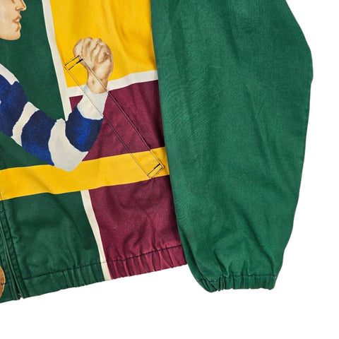 Polo Ralph Lauren Rugby Graphic Colourblock Harirngton Jacket Men's Medium