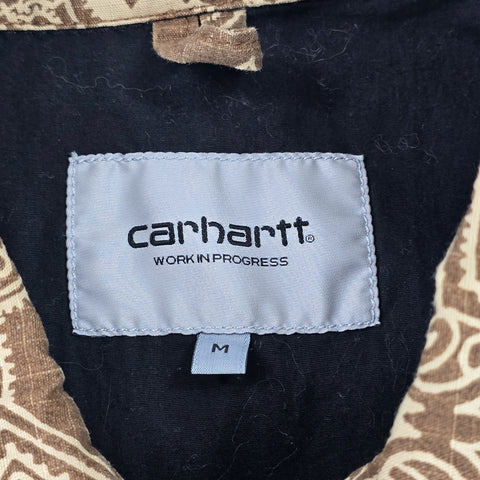 Carhartt WIP Detroit Bandana Pattern Jacket Brown Men's Medium