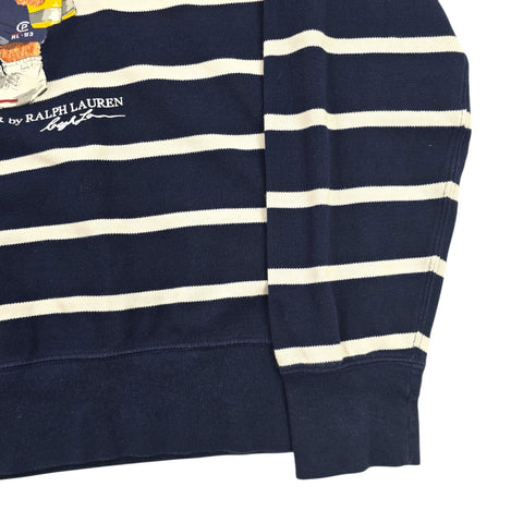 Polo Ralph Lauren Bear Spellout Striped Sweatshirt Men's Medium