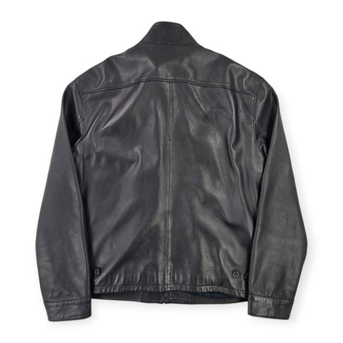 Polo Ralph Lauren Leather Bomber Jacket Black Men's XL