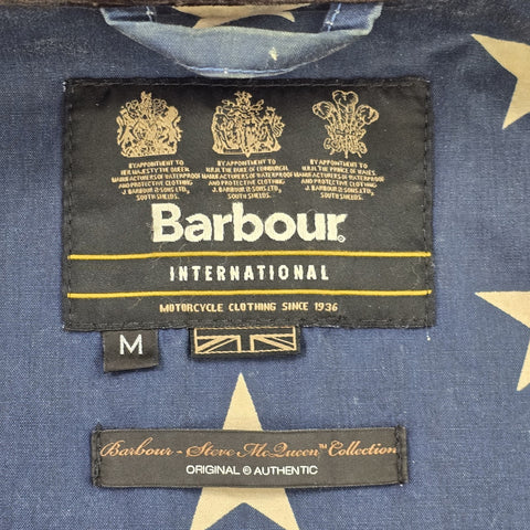 Barbour International Steve McQueen Washington Waxed Jacket Brown Men's Medium