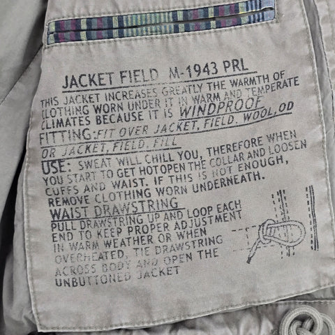 Polo Ralph Lauren Military Patch Field Jacket Green Men's Small