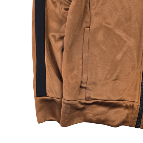 Burberry High Shine Technical Track Jacket Brown Men's Small