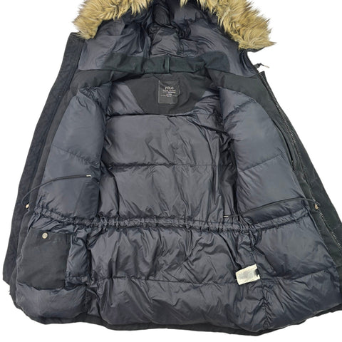 Polo Ralph Lauren Performance Parka Down Puffer Jacket Black Men's Medium