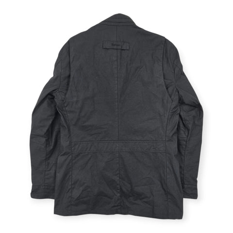 Barbour Corbridge Waxed Quilt Lined Jacket Black Men's Medium