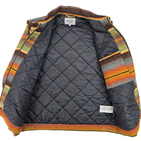 Carhartt WIP Tuscon Striped Quilt Lined Jacket Men's Large