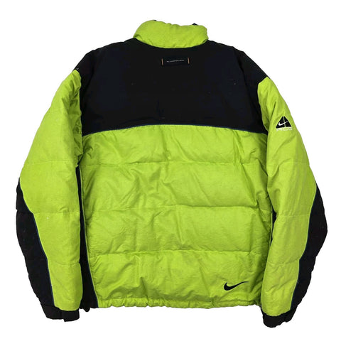 Nike ACG Y2K Down Puffer Jacket Neon Green Men's Large