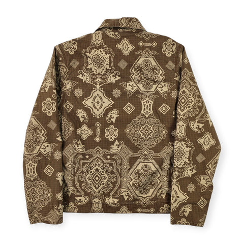 Carhartt WIP Detroit Bandana Pattern Jacket Brown Men's Small