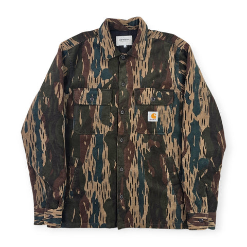 Carhartt WIP Whitsome Shirt Corduroy Camouflage Jacket Men's Medium