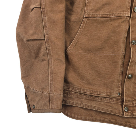 Carhartt Berwick Y2K Workwear Fleece Lined Jacket Brown Men's Large