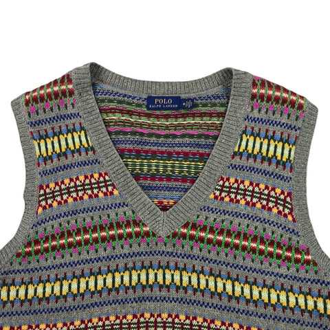 Polo Ralph Lauren Fair Isle Pattern Knitted Vest Women's Medium