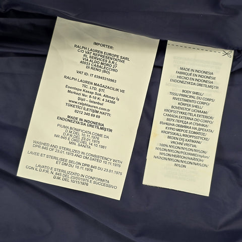 Polo Golf Ralph Lauren Down Puffer Gilet Jacket Men's Small