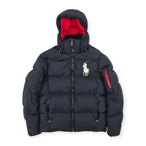 Polo Ralph Lauren Big Pony Tyrol Down Puffer Jacket Black Men's Small