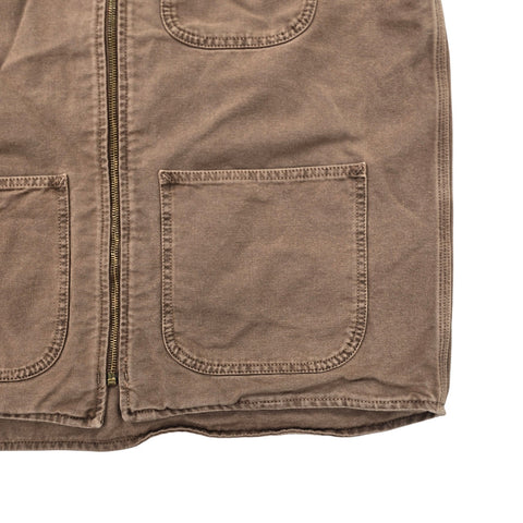 Carhartt WIP Dyed Arbor Utility Vest Gilet Jacket Brown Men's Large