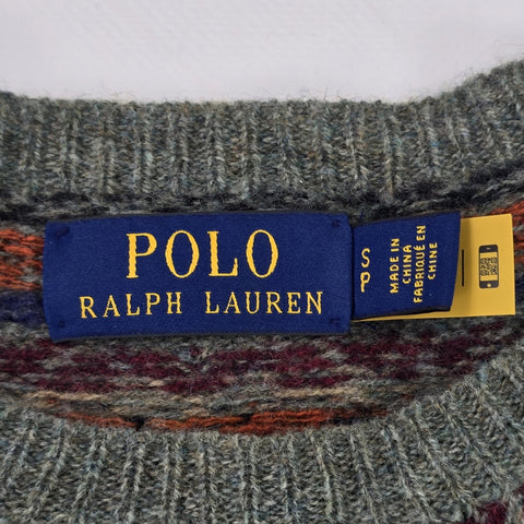 Polo Ralph Lauren Fair Isle Pattern Knitted Jumper Men's Small