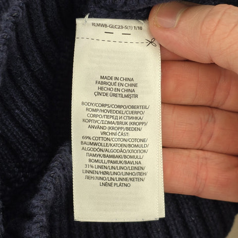 Polo Ralph Lauren Bear Knitted Jumper Blue Men's Small