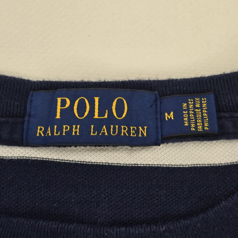 Polo Ralph Lauren Bear Spellout Striped Sweatshirt Men's Medium