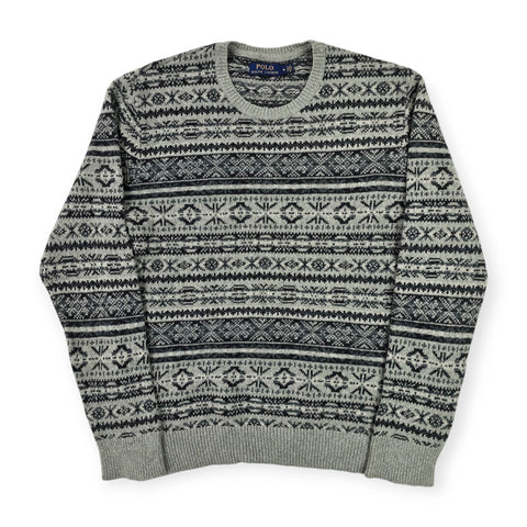 Polo Ralph Lauren Fair Isle Pattern Knitted Jumper Men's Medium