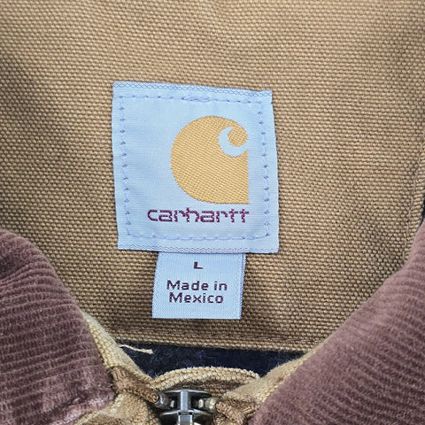 Carhartt Detroit Y2K Workwear Blanket Lined Jacket Brown Men's Large