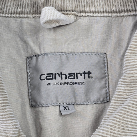 Carhartt WIP Detroit Dyed Bomber Jacket Brown Men's XL