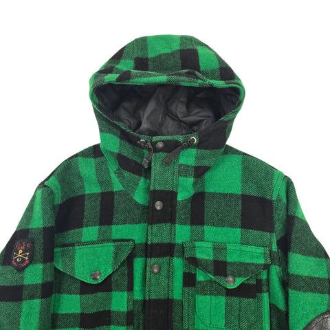 Polo Ralph Lauren Ski Club Wool Buffalo Plaid Parka Jacket Men's Medium