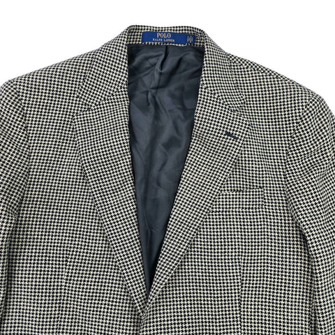 Polo Ralph Lauren Houndstooth Single Breasted Blazer Suit Jacket Men's Size 42R