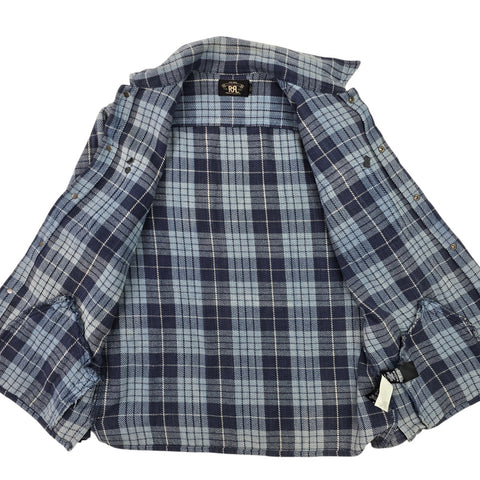 RRL Ralph Lauren Plaid Work Utility Checkered Jacket Men's Large