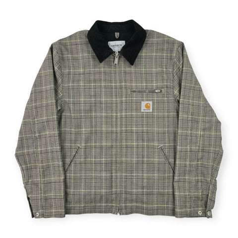 Carhartt WIP Detroit Checkered Jacket Grey Men's Medium